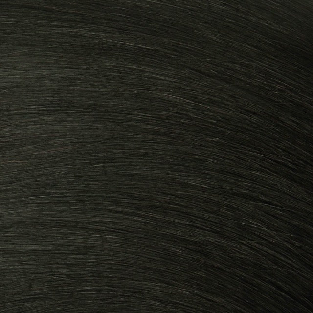 Jet Black Clip In Hair (50cm)