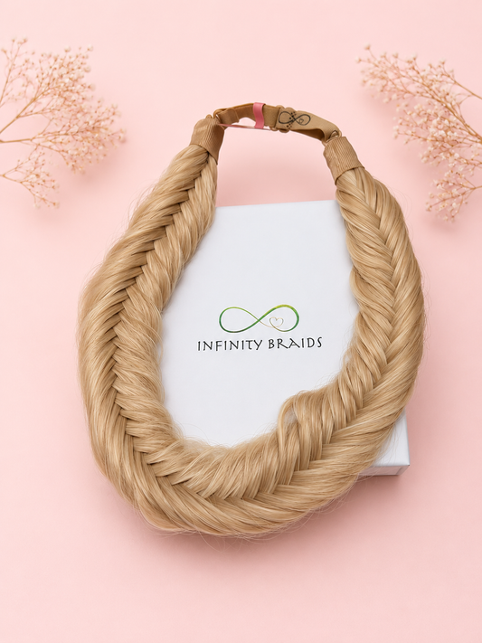 Infinity braids Fishtail Honey blossom